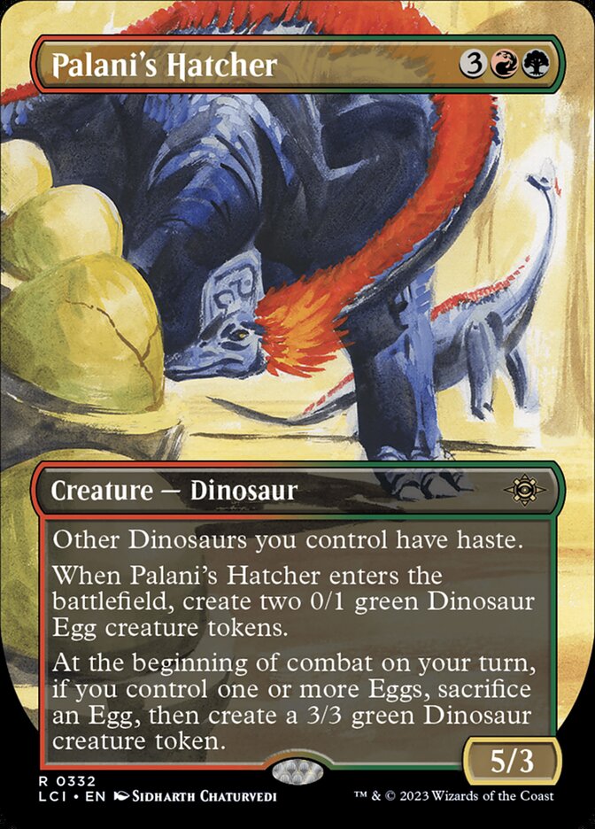 Palani's Hatcher - [Foil, Borderless] The Lost Caverns of Ixalan (LCI)