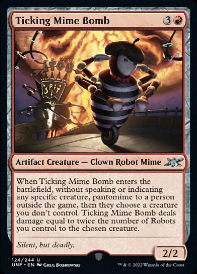 Ticking Mime Bomb - [Foil] Unfinity (UNF)