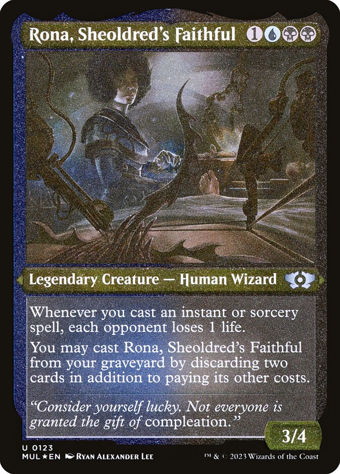 Rona, Sheoldred's Faithful - [Etched Foil] Multiverse Legends (MUL)