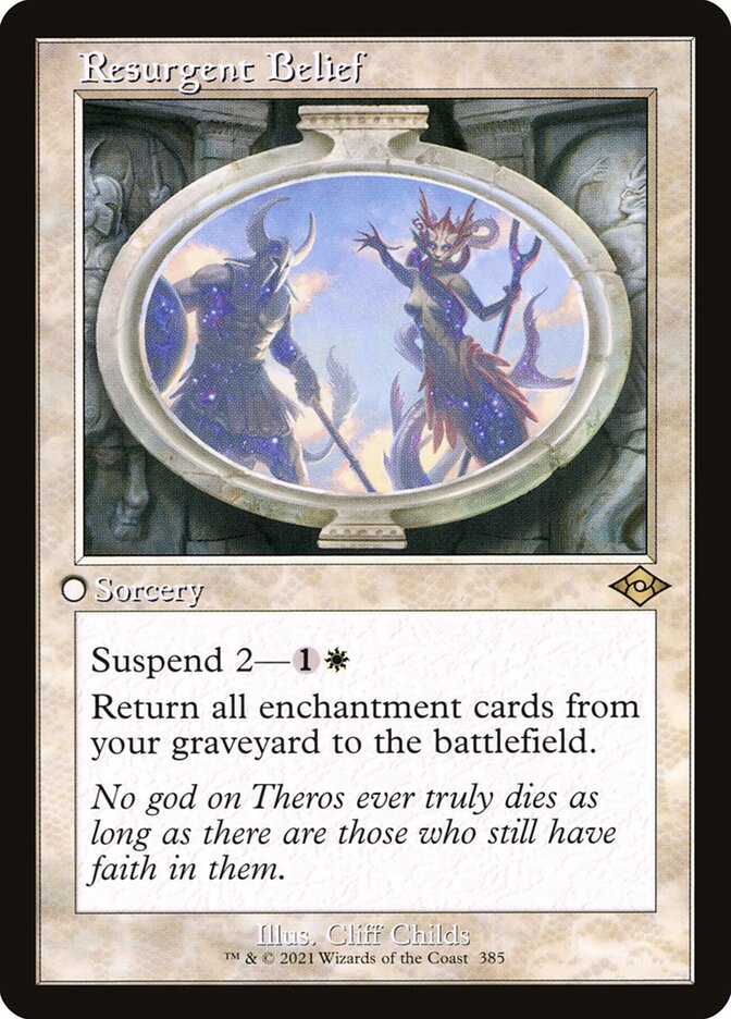 Resurgent Belief - [Etched Foil, Retro Frame] Modern Horizons 2 (MH2)