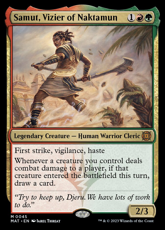 Samut, Vizier of Naktamun - [Foil] March of the Machine: The Aftermath (MAT)