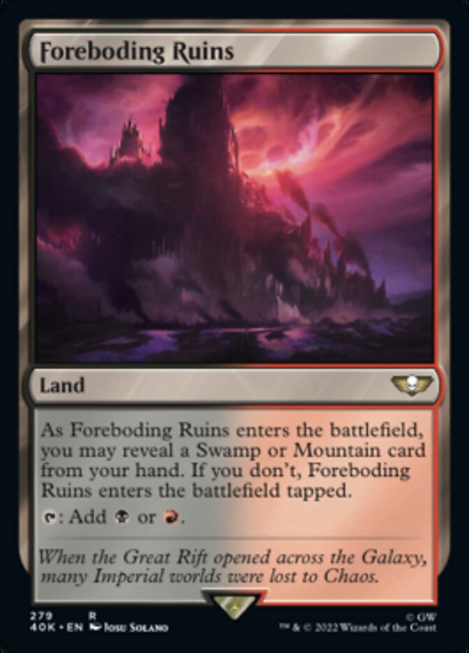 Foreboding Ruins - [Surge Foil] Warhammer 40,000 Commander (40K)