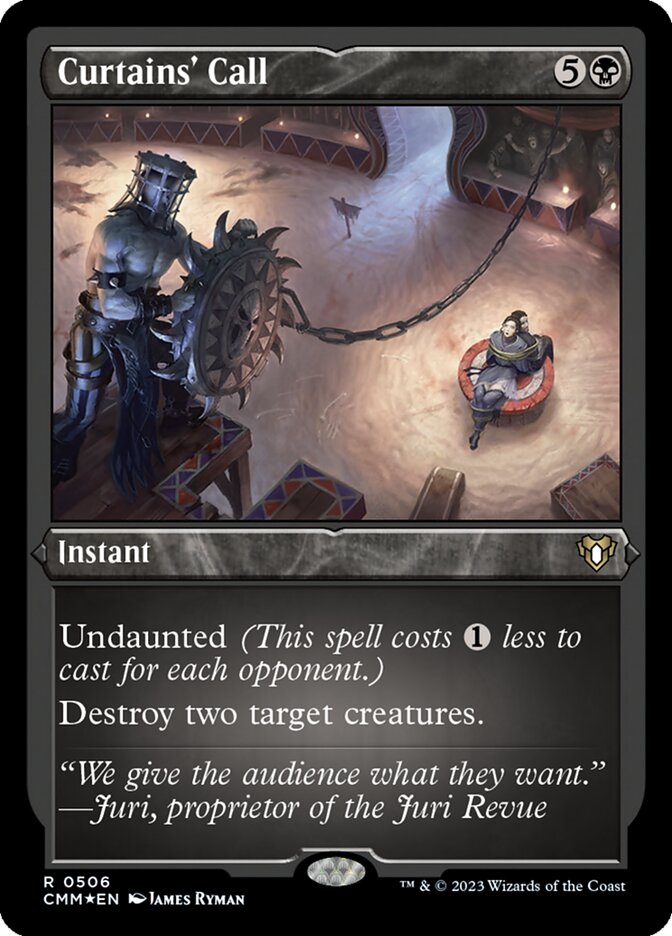 Curtains' Call - [Etched Foil] Commander Masters (CMM)