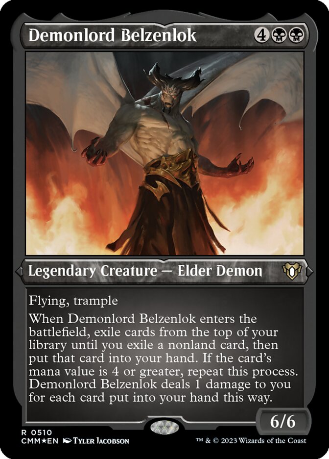 Demonlord Belzenlok - [Etched Foil] Commander Masters (CMM)