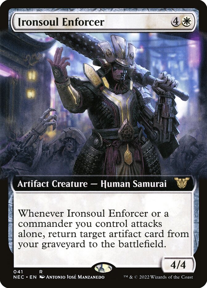 Ironsoul Enforcer - [Extended Art] Neon Dynasty Commander (NEC)