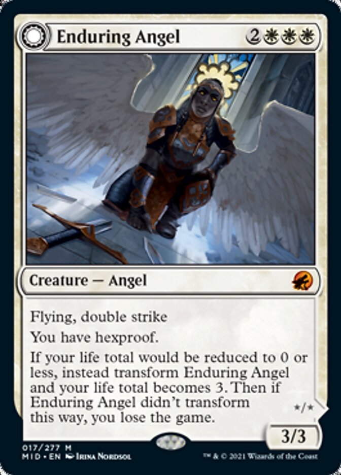 Enduring Angel // Angelic Enforcer - [Foil] Innistrad: Midnight Hunt (MID)