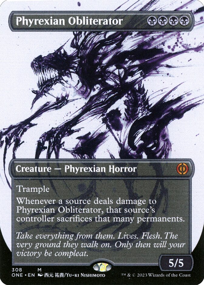 Phyrexian Obliterator - [Showcase] Phyrexia: All Will Be One (ONE)