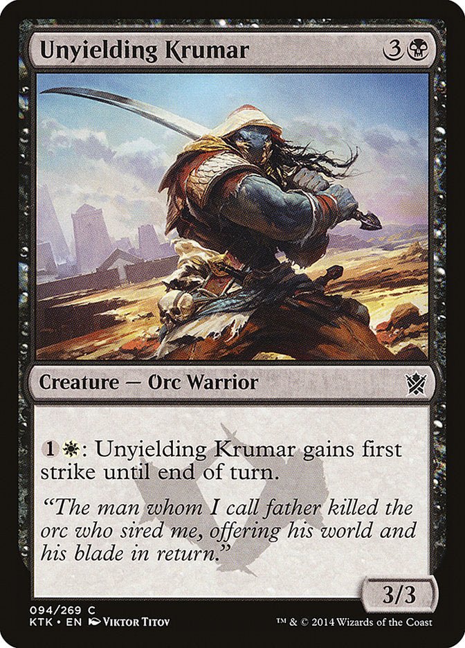 Unyielding Krumar - [Foil] Khans of Tarkir (KTK)