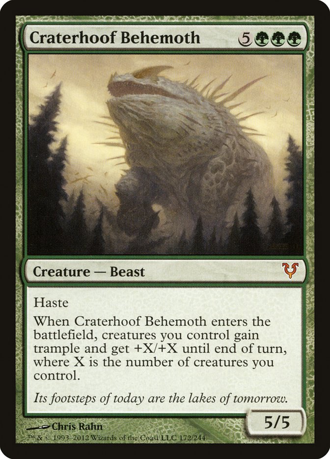 Craterhoof Behemoth - [Foil] Avacyn Restored (AVR)