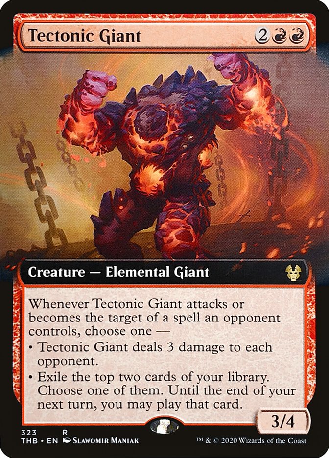 Tectonic Giant - [Foil, Extended Art] Theros Beyond Death (THB)