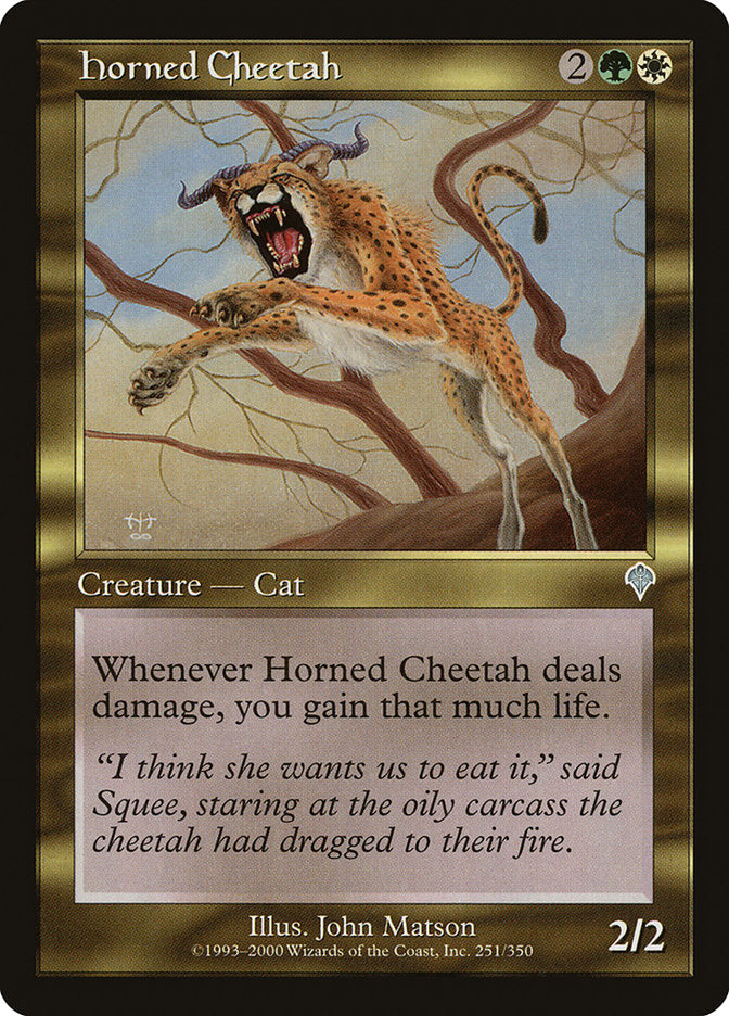 Horned Cheetah - [Foil, Retro Frame] Invasion (INV)
