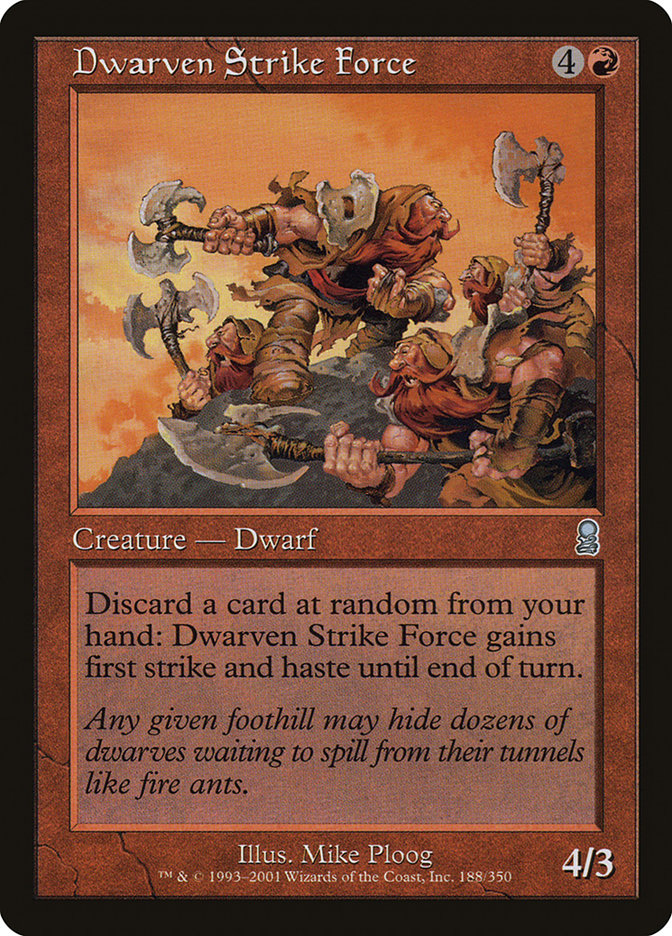 Dwarven Strike Force - [Foil, Retro Frame] Odyssey (ODY)