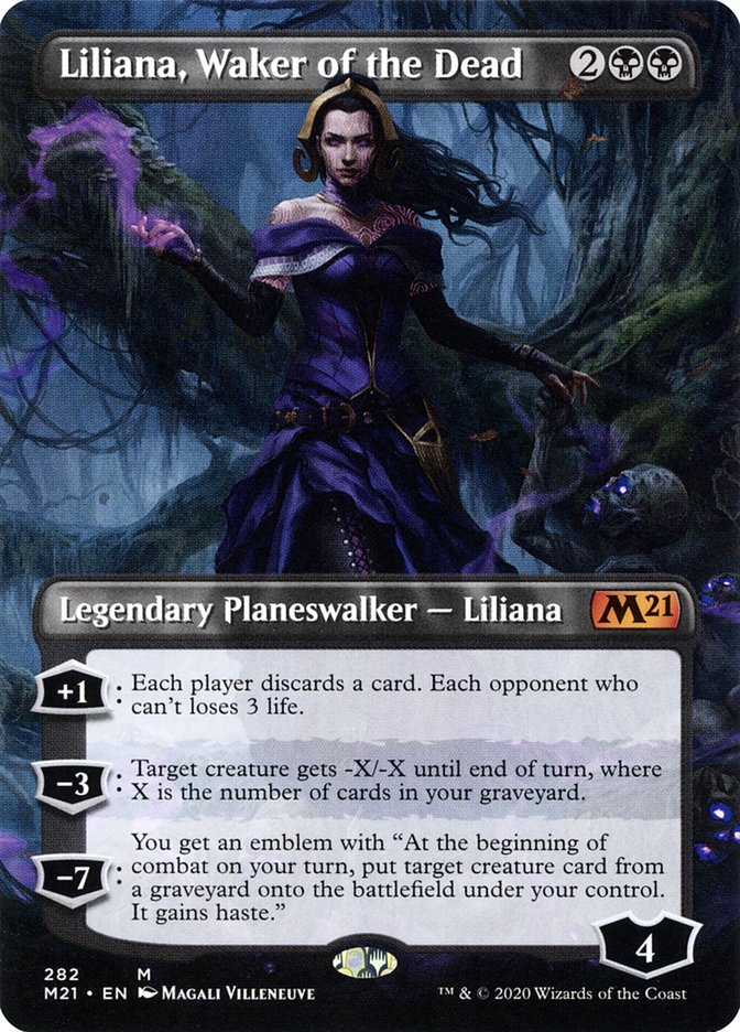 Liliana, Waker of the Dead - [Borderless] Core Set 2021 (M21)