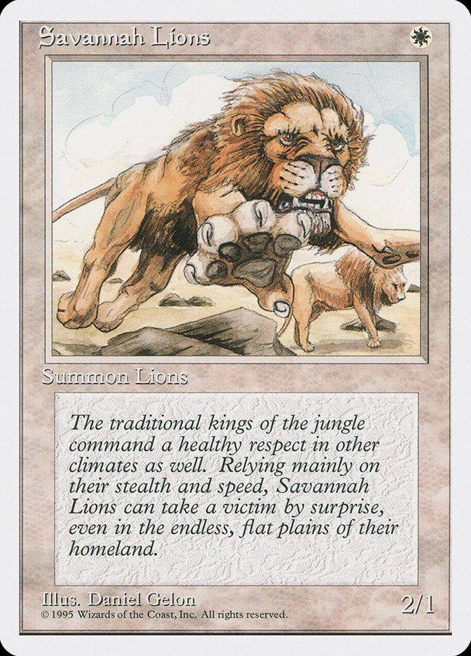 Savannah Lions - Fourth Edition (4ED)
