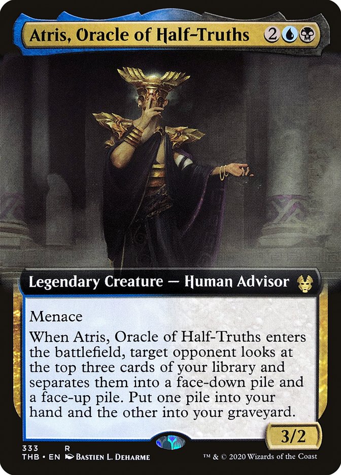 Atris, Oracle of Half-Truths - [Foil, Extended Art] Theros Beyond Death (THB)