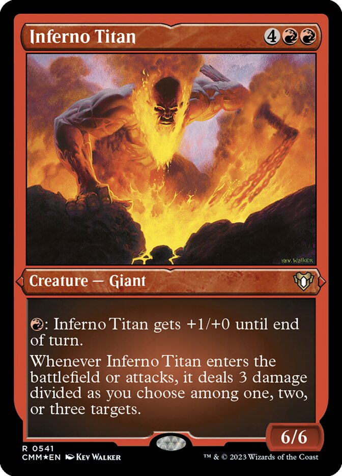 Inferno Titan - [Etched Foil] Commander Masters (CMM)