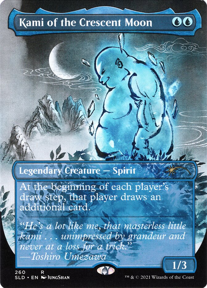 Kami of the Crescent Moon (260) - [Foil, Borderless] Secret Lair Drop (SLD)