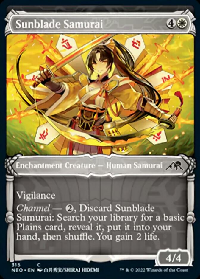 Sunblade Samurai - [Foil, Showcase] Kamigawa: Neon Dynasty (NEO)