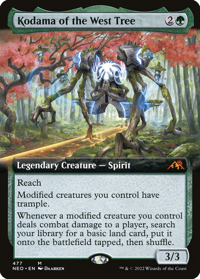 Kodama of the West Tree - [Foil, Extended Art] Kamigawa: Neon Dynasty (NEO)