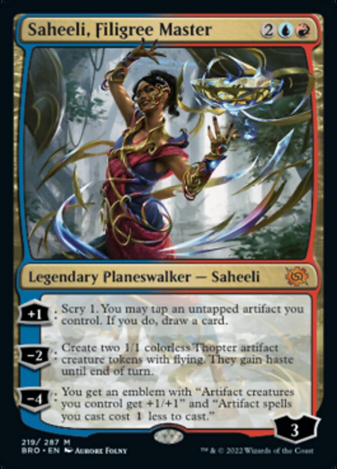 Saheeli, Filigree Master - The Brothers' War (BRO)