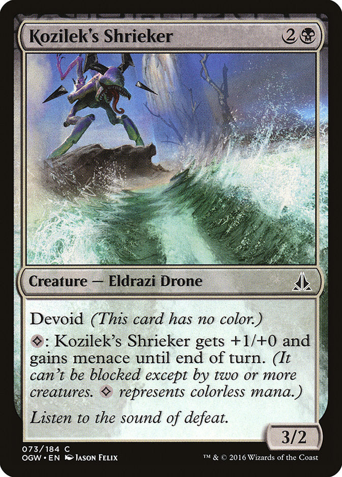 Kozilek's Shrieker - [Foil] Oath of the Gatewatch (OGW)