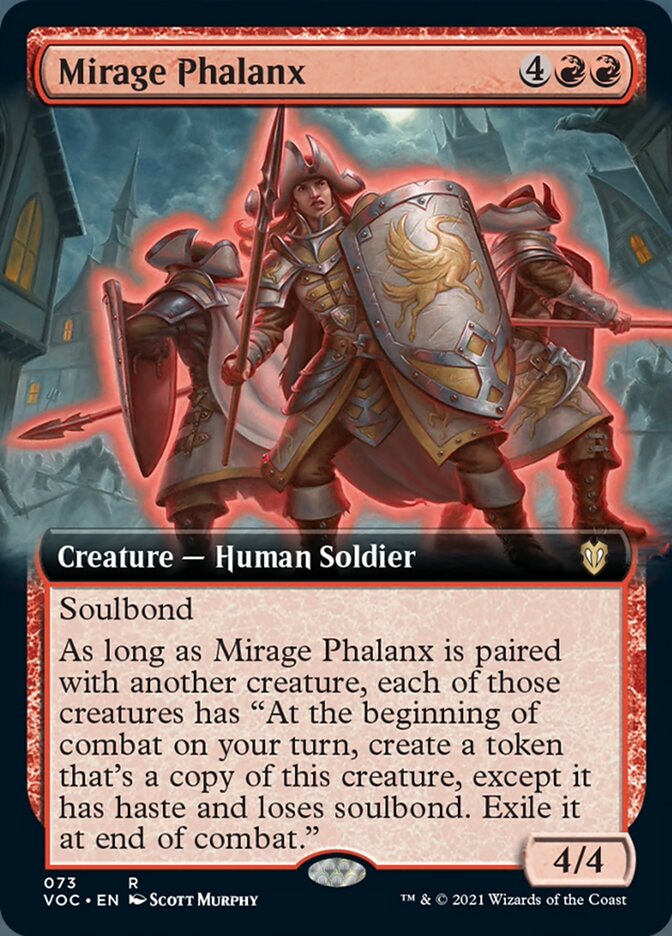 Mirage Phalanx - [Foil, Extended Art] Crimson Vow Commander (VOC)