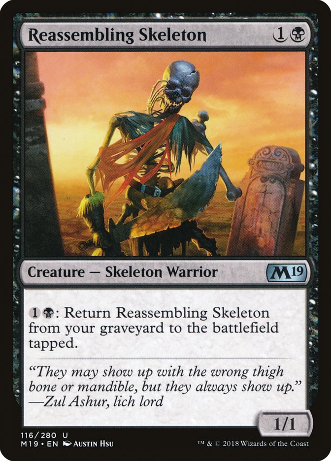 Reassembling Skeleton - [Foil] Core Set 2019 (M19)