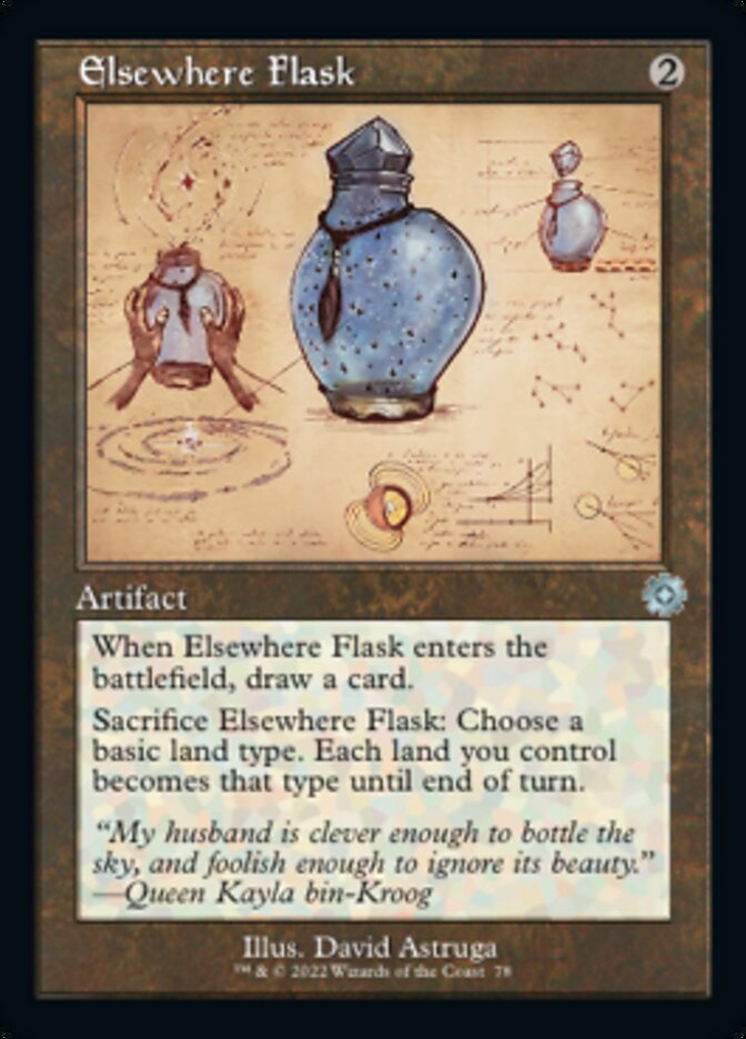 Elsewhere Flask - [Foil, Schematic] The Brothers' War Retro Artifacts (BRR)