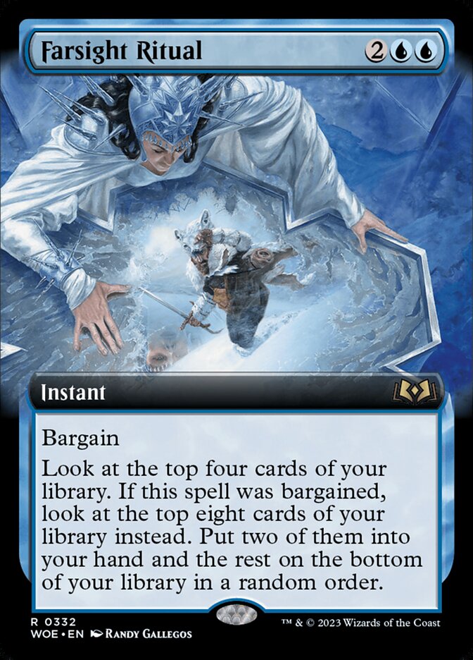 Farsight Ritual - [Foil, Extended Art] Wilds of Eldraine (WOE)