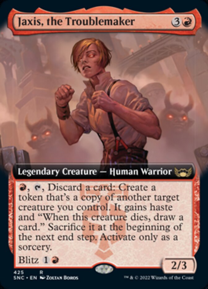 Jaxis, the Troublemaker - [Foil, Extended Art] Streets of New Capenna (SNC)