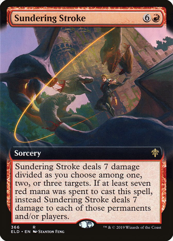 Sundering Stroke - [Extended Art] Throne of Eldraine (ELD)