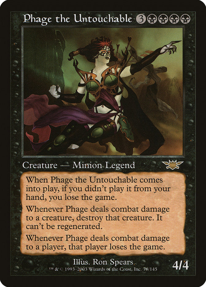 Phage the Untouchable - [Foil] Legions (LGN)
