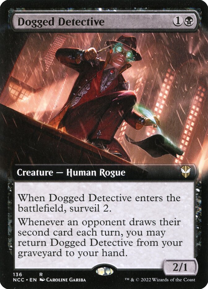 Dogged Detective - [Foil, Extended Art] New Capenna Commander (NCC)