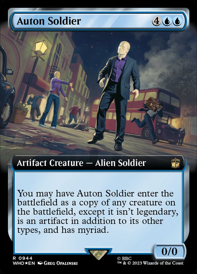 Auton Soldier - [Surge Foil, Extended Art] Doctor Who (WHO)