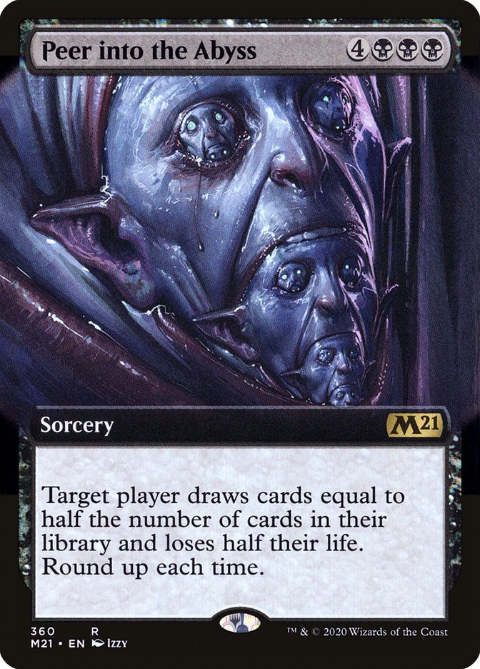 Peer into the Abyss - [Foil, Extended Art] Core Set 2021 (M21)