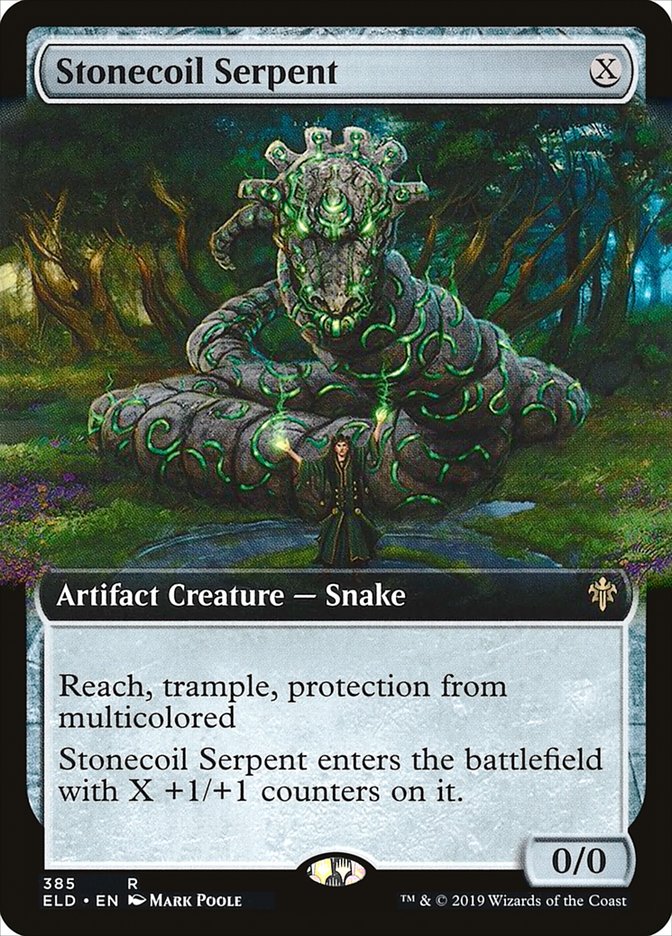 Stonecoil Serpent - [Foil, Extended Art] Throne of Eldraine (ELD)