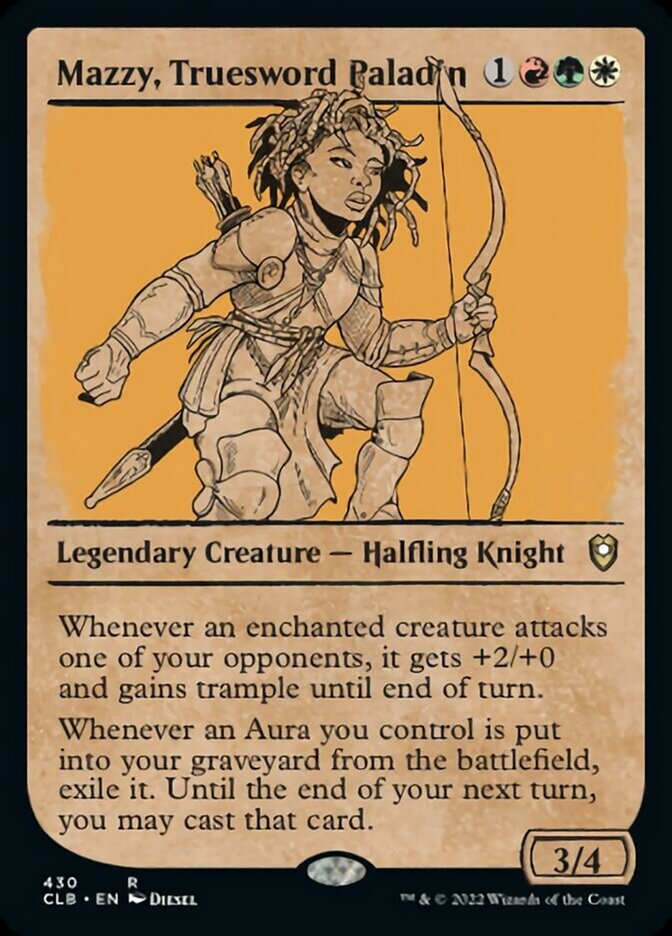 Mazzy, Truesword Paladin - [Showcase] Commander Legends: Battle for Baldur's Gate (CLB)