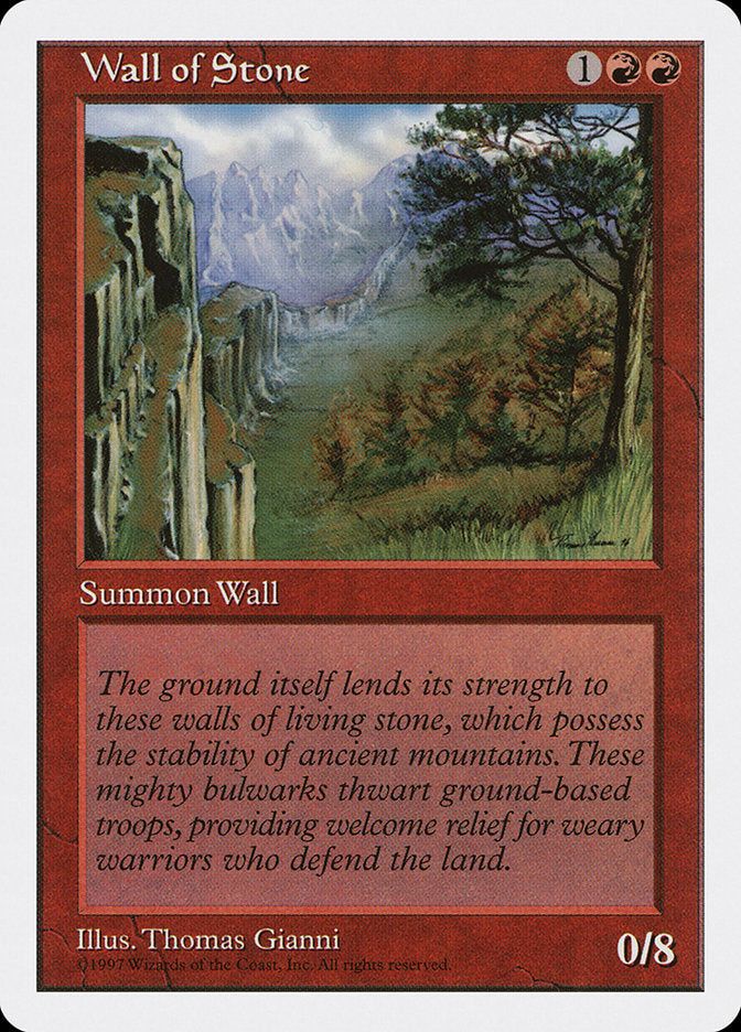 Wall of Stone - Fifth Edition (5ED)