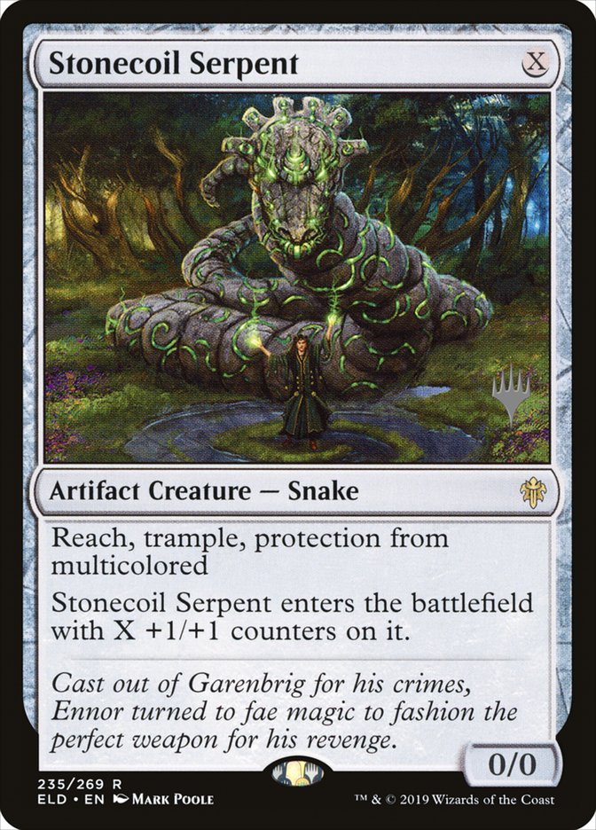 Stonecoil Serpent - [Promo] Throne of Eldraine Promos (PELD)
