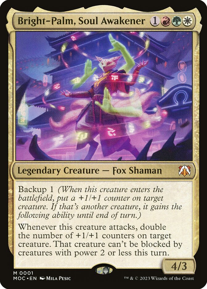 Bright-Palm, Soul Awakener - [Foil] March of the Machine Commander (MOC)