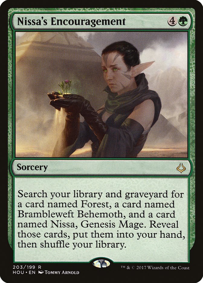 Nissa's Encouragement - Hour of Devastation (HOU)