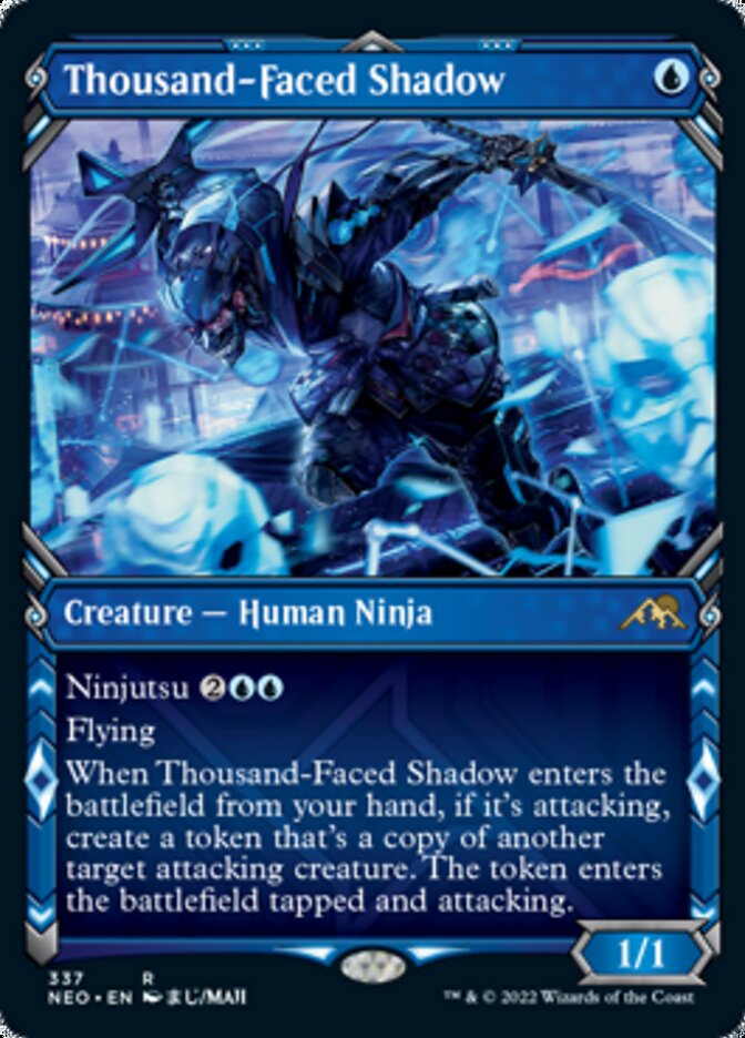 Thousand-Faced Shadow - [Foil, Showcase] Kamigawa: Neon Dynasty (NEO)
