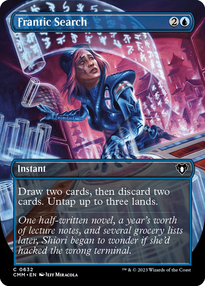 Frantic Search - [Borderless] Commander Masters (CMM)