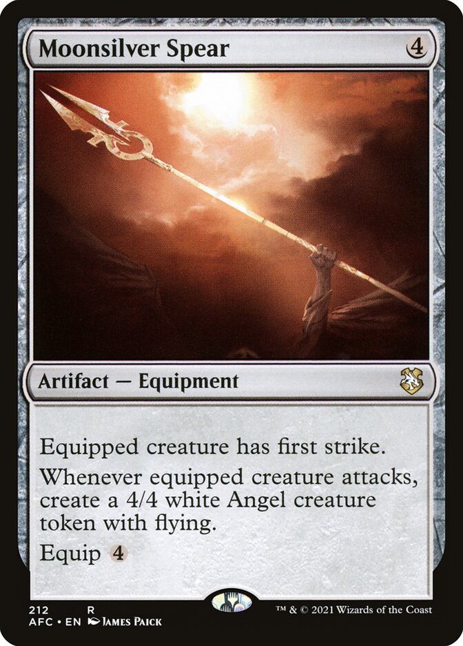 Moonsilver Spear - Forgotten Realms Commander (AFC)