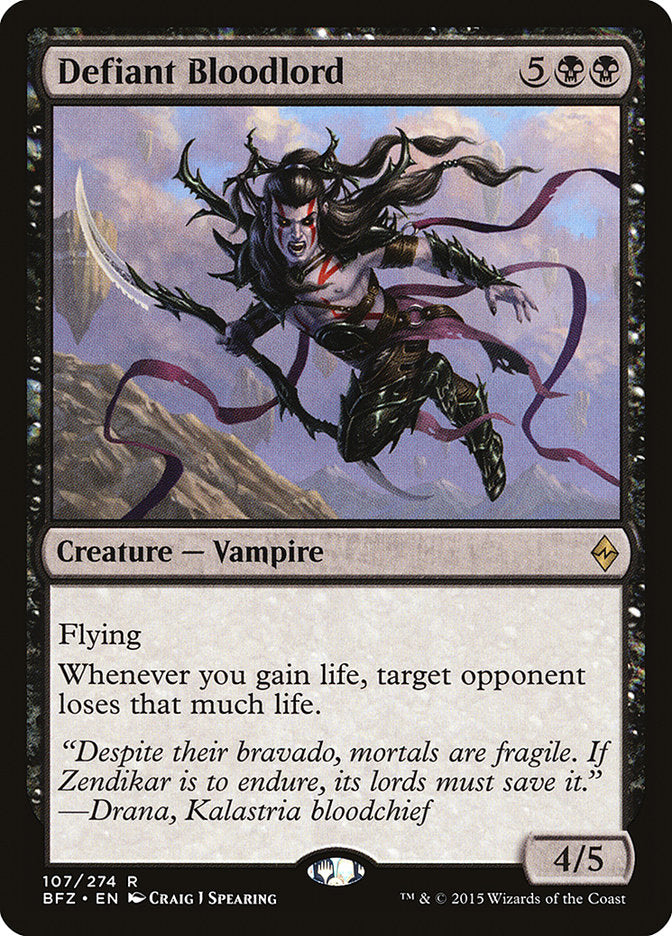 Defiant Bloodlord - [Foil] Battle for Zendikar (BFZ)