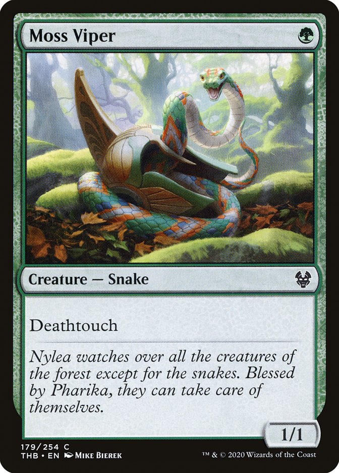 Moss Viper - [Foil] Theros Beyond Death (THB)