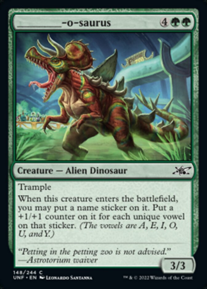 _____-o-saurus - [Foil] Unfinity (UNF)