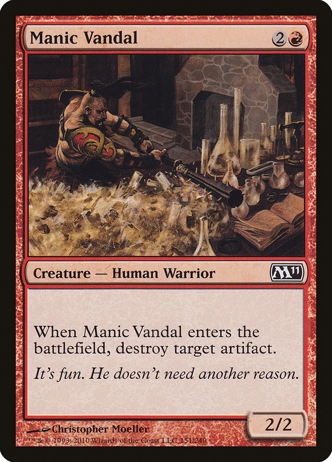 Manic Vandal - [Foil] Magic 2011 (M11)