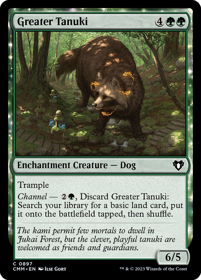 Greater Tanuki - [Foil] Commander Masters (CMM)