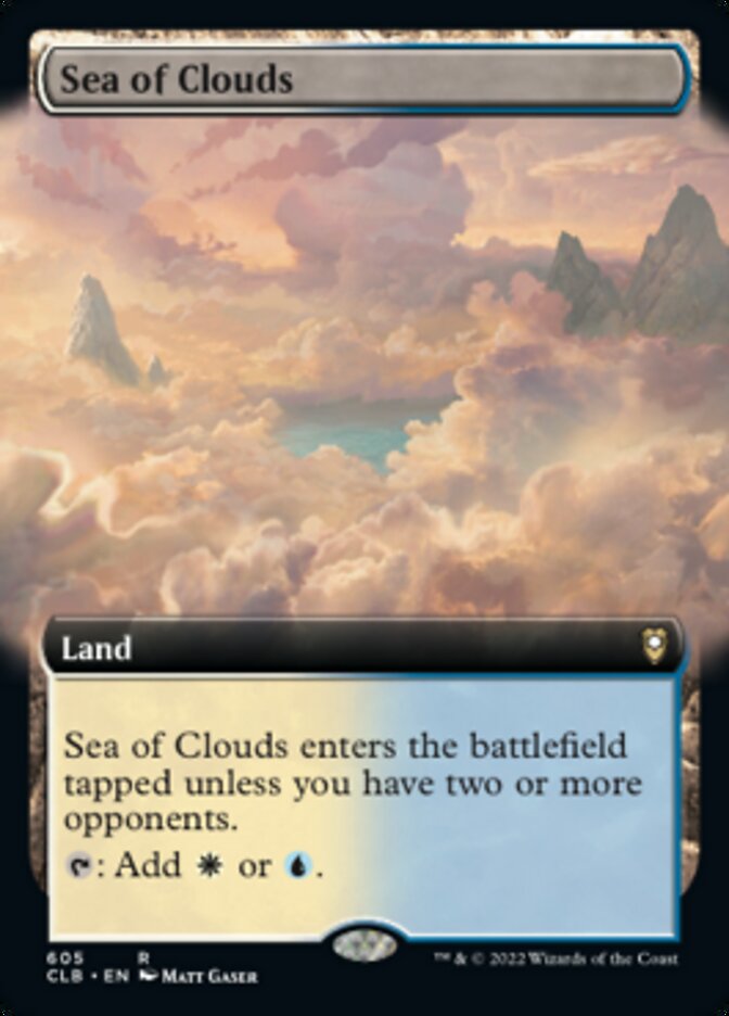 Sea of Clouds - [Extended Art] Commander Legends: Battle for Baldur's Gate (CLB)